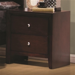 Serenity Nightstand in Rich Merlot Finish by Coaster - 201972
