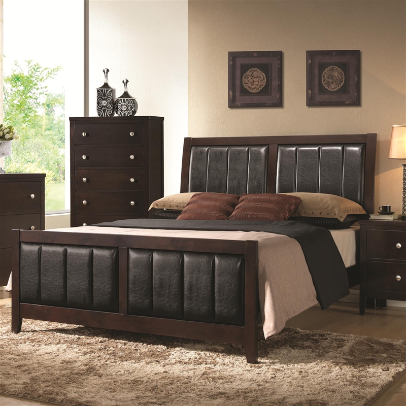 Carlton Upholstered Bed In Cappuccino, Queen Headboard Craigslist San Diego
