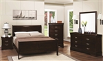 Louis Philippe 6 Piece Bedroom Set in Cappuccino Finish by Coaster - 202411