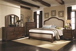Laughton 6 Piece Bedroom Set in Rustic Brown Finish by Coaster - 203261