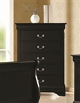 Louis Philippe Chest in Black Finish by Coaster - 203965