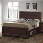 Kauffman Storage Bed in Dark Cocoa Finish by Coaster - 204390Q