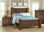 Sutter Creek Post Bed in Vintage Bourbon Finish by Coaster - 204531Q