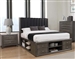 Phoenix Storage Platform Bed in Coco Grey Finish by Coaster - 205470Q