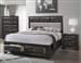 Decker Storage Bed in Brownish Graphite Finish by Coaster - 206280Q