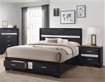 Miranda Storage Bed in Black Finish by Coaster - 206361Q