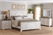 Celeste 6 Piece Bedroom Set in Rustic Latte and Vintage White Finish by Coaster - 206461