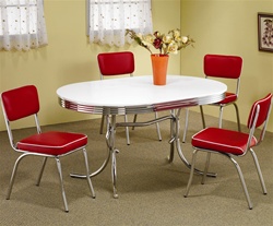Cleveland Oval Table 5 Piece Dining Set by Coaster - 2065R