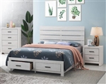 Marion Storage Bed in Coastal White Finish by Coaster - 207050Q