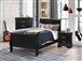 Louis Philippe 4 Piece Youth Bedroom Set in Black Finish by Coaster - 212411T