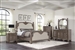 Jenna Poster Bed 6 Piece Bedroom Set in Vintage Grey Finish by Coaster - 215681