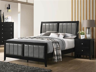Carlton Bed in Black Finish by Coaster - 215861Q