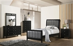 Carlton 4 Piece Youth Bedroom Set in Black Finish by Coaster - 215861T