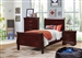 Louis Philippe 4 Piece Youth Bedroom Set in Cherry Finish by Coaster - 222411T