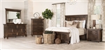 Bennington 6 Piece Bedroom Set in Acacia Brown Finish by Coaster - 222711