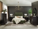 Formosa Platform Dark Moss Velvet Upholstered Bed 6 Piece Bedroom Set in Americano Finish by Coaster - 222821
