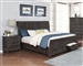 Atascadero Storage Bed in Weathered Carbon Finish by Coaster - 222880Q