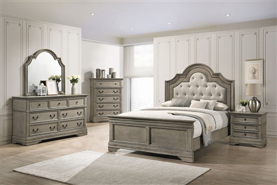 Manchester 6 Piece Bedroom Set in Wheat Finish by Coaster - 222891