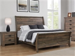 Frederick Bed in Weathered Oak Finish by Coaster - 222961Q