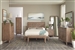 Vanowen Abaca Woven Headboard Floating Platform Bed 6 Piece Bedroom Set in Sandstone Finish by Coaster - 223051