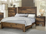 Sidney Bed in Rustic Pine Finish by Coaster - 223141Q