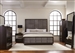 Durango Grey Velvet Upholstered Bed 6 Piece Bedroom Set in Smoked Peppercorn Finish by Coaster - 223261