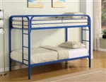Morgan Twin Twin Bunk Bed in Blue Finish by Coaster - 2256B