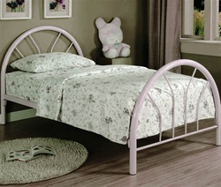 Twin Bed in White Finish by Coaster - 2389W