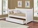 Dobson Trundle Daybed in White Semi Gloss Finish by Coaster - 300026