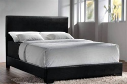 Conner Black Upholdered Bed by Coaster - 300260