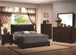 Conner 6 Piece Bedroom Set in Dark Walnut Finish with Faux Marble Tops by Coaster - 300261