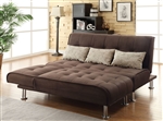 Ellwood Sofa Bed in Brown Microfiber Upholstery by Coaster - 300276