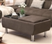 Brown Fabric Storage Ottoman by Coaster - 300278