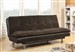 Lennon Cushion Sofa Bed in Brown Two Tone Fabric by Coaster - 300313