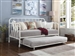 Marina Trundle Daybed in White Metal Finish by Coaster - 300766