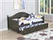Julie Ann Daybed with Trundle in Warm Grey Finish by Coaster - 301053