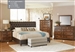 Gresham Upholstered Bed 6 Piece Bedroom Set in Vintage Bourbon Finish by Coaster - 301097