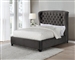Graydon Chocolate Fabric Upholstered Bed by Coaster - 306007Q
