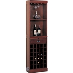 Lambert Traditional Wine Wall Unit in Cherry Finish by Coaster - 3080-1
