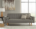 Lassen Tufted Upholstered Sofa Bed in Grey Fabric by Coaster - 350405