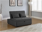 Lance Tufted Upholstered Sleeper Sofa Bed in Grey Fabric by Coaster - 360092