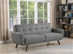 Hilda Tufted Upholstered Sofa Bed in Grey Fabric by Coaster - 360139