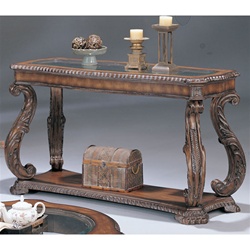 Antique Finish Sofa Table by Coaster - 3893
