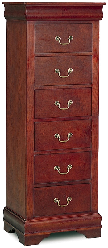 Louis Philippe Lingerie Chest In Cherry Finish By Coaster 3987n