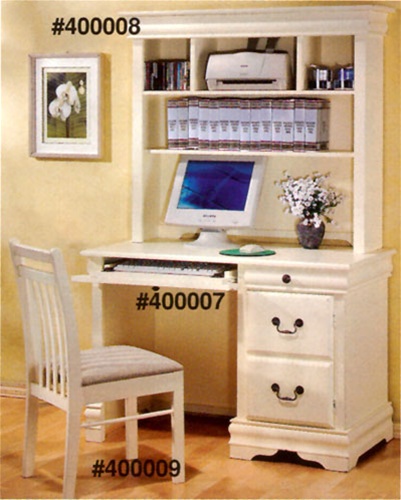 Louis Philippe Youth Desk And Hutch In, Youth White Desk With Hutch