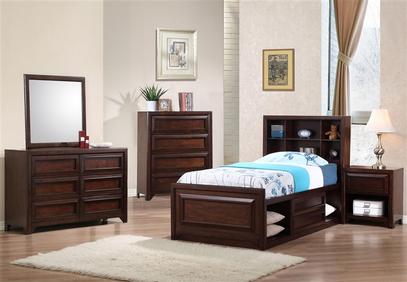 Bed 4 Piece Youth Bedroom, Discontinued Wynwood Bedroom Furniture