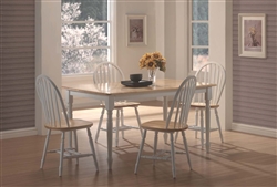 Country 5 Piece Dining Set in Two Tone Finish by Coaster - 4133