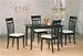 5 Piece Dining Set in Dark Cappuccino Finish by Coaster - 4430