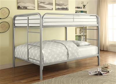 Morgan Full Full Bunk Bed in Silver Finish by Coaster - 460056V