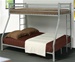 Hayward Twin/Full Bunk Bed in Silver Finish by Coaster - 460062